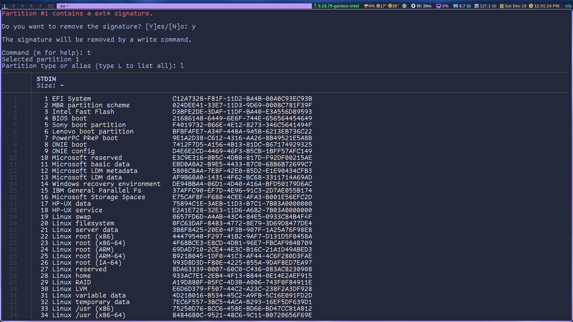 efi partition